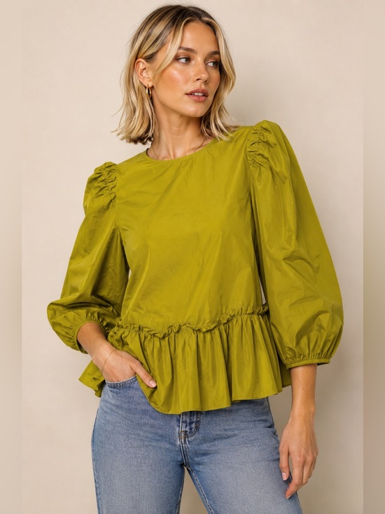 cinq a sept Tops - Cinq à Sept Jackie Blouse in Pollen Green size XS EUC